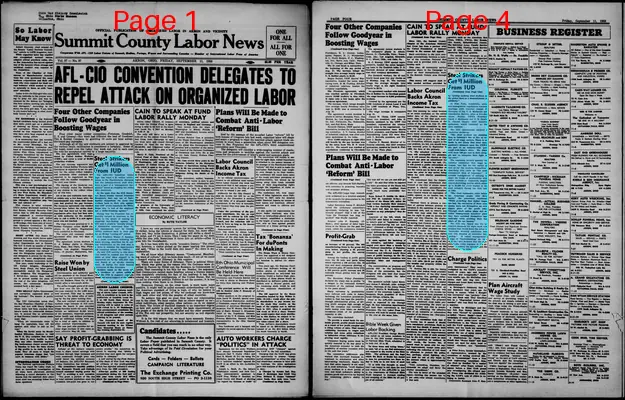 Page thumbnail for Summit County Labor News