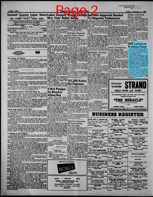 Page thumbnail for Summit County Labor News