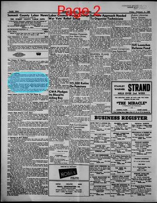 Page thumbnail for Summit County Labor News
