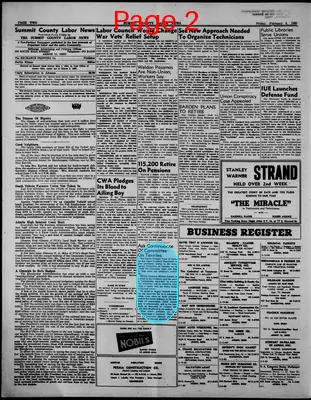 Page thumbnail for Summit County Labor News