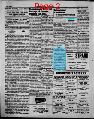 Page thumbnail for Summit County Labor News