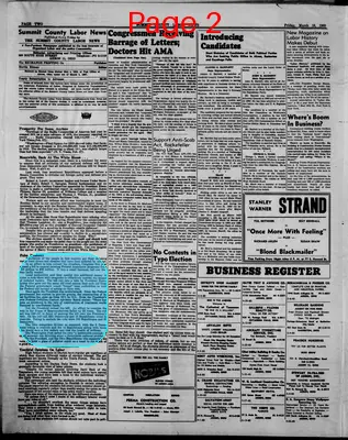 Page thumbnail for Summit County Labor News