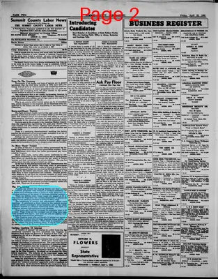 Page thumbnail for Summit County Labor News