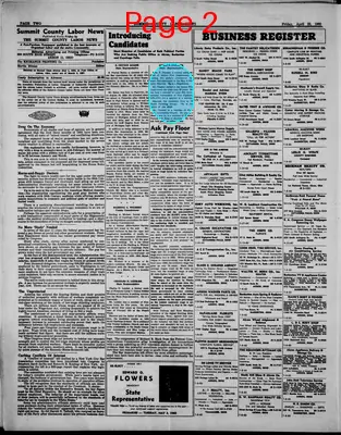 Page thumbnail for Summit County Labor News
