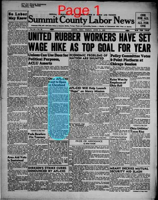 Page thumbnail for Summit County Labor News