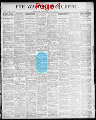 Page thumbnail for The Washington Critic