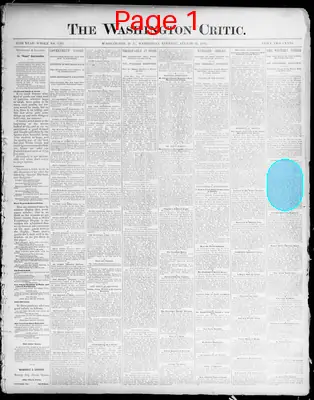 Page thumbnail for The Washington Critic