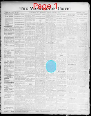 Page thumbnail for The Washington Critic