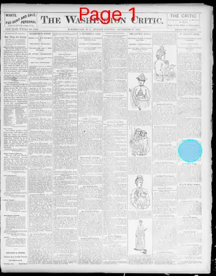 Page thumbnail for The Washington Critic