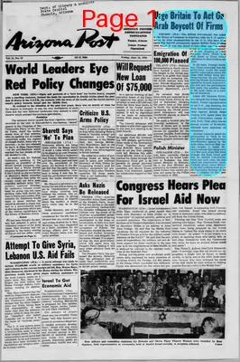 Page thumbnail for The Arizona Post