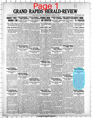 Page thumbnail for Grand Rapids Herald Review