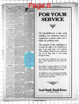 Page thumbnail for Grand Rapids Herald Review