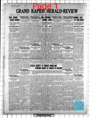 Page thumbnail for Grand Rapids Herald Review