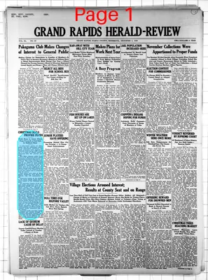 Page thumbnail for Grand Rapids Herald Review