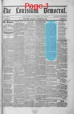 Page thumbnail for The Louisiana Democrat