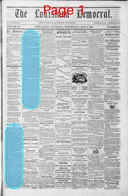 Page thumbnail for The Louisiana Democrat