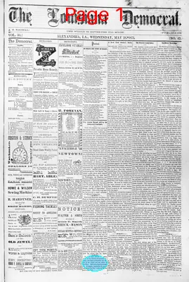 Page thumbnail for The Louisiana Democrat