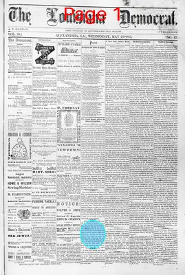 Page thumbnail for The Louisiana Democrat