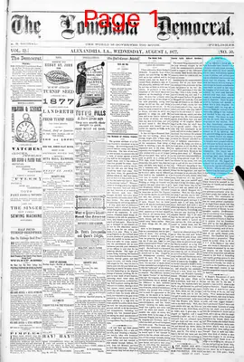Page thumbnail for The Louisiana Democrat