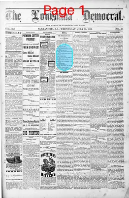 Page thumbnail for The Louisiana Democrat