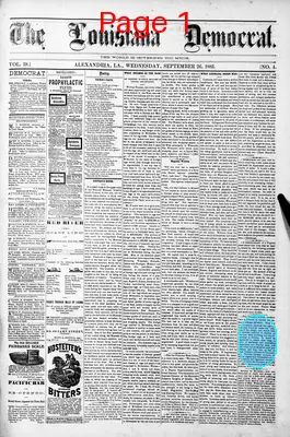 Page thumbnail for The Louisiana Democrat