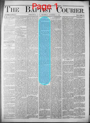 Page thumbnail for Baptist Courier