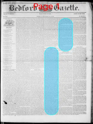 Page thumbnail for The Bedford Gazette