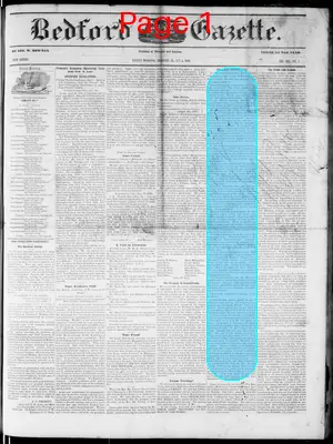 Page thumbnail for The Bedford Gazette