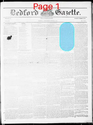 Page thumbnail for The Bedford Gazette