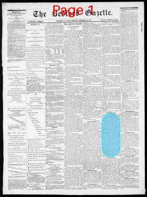Page thumbnail for The Bedford Gazette