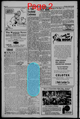 Page thumbnail for The Western News