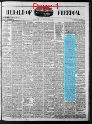Page thumbnail for The Kansas Herald Of Freedom