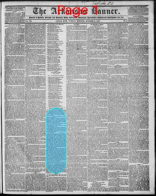 Page thumbnail for The Arkansas Banner