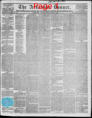 Page thumbnail for The Arkansas Banner