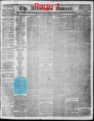 Page thumbnail for The Arkansas Banner