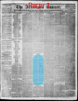 Page thumbnail for The Arkansas Banner