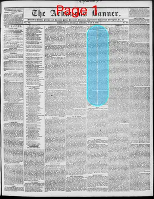 Page thumbnail for The Arkansas Banner