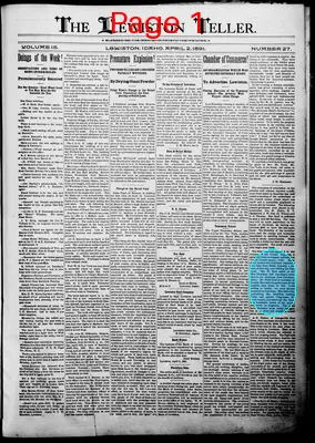 Page thumbnail for Lewiston Teller
