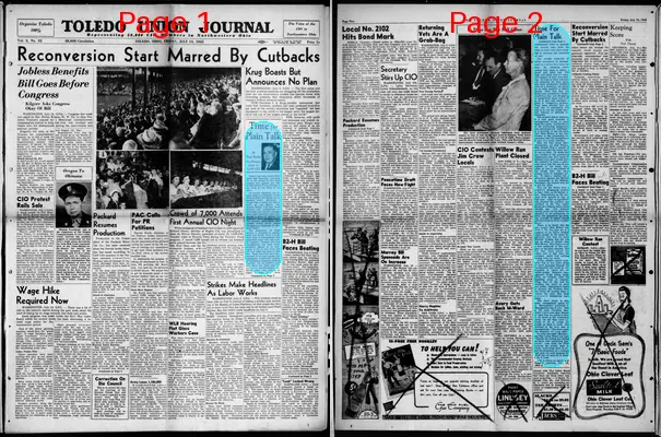 Page thumbnail for Toledo Union Journal