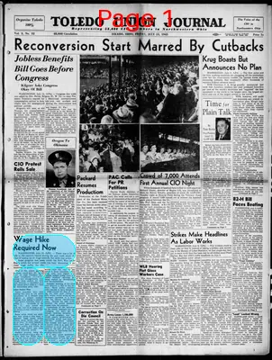 Page thumbnail for Toledo Union Journal