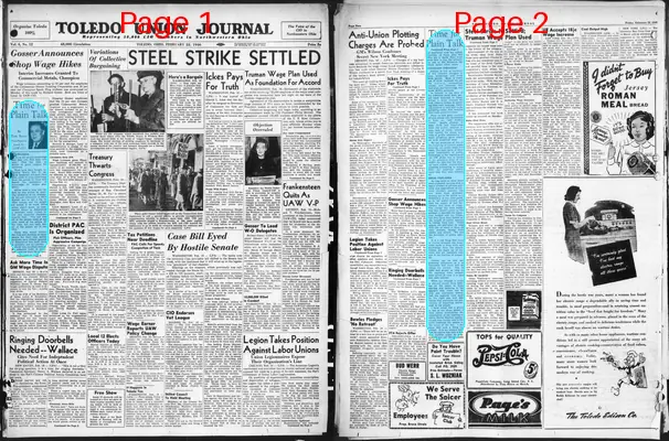 Page thumbnail for Toledo Union Journal