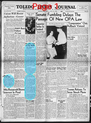 Page thumbnail for Toledo Union Journal