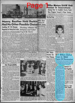 Page thumbnail for Toledo Union Journal