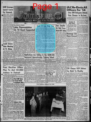 Page thumbnail for Toledo Union Journal