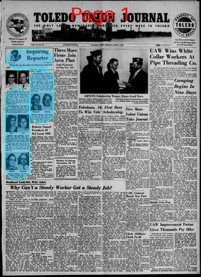 Page thumbnail for Toledo Union Journal