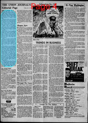 Page thumbnail for Toledo Union Journal