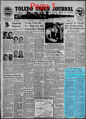 Page thumbnail for Toledo Union Journal