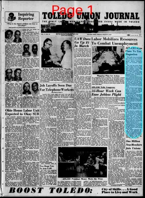 Page thumbnail for Toledo Union Journal