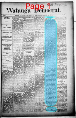 Page thumbnail for Watauga Democrat