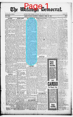 Page thumbnail for Watauga Democrat